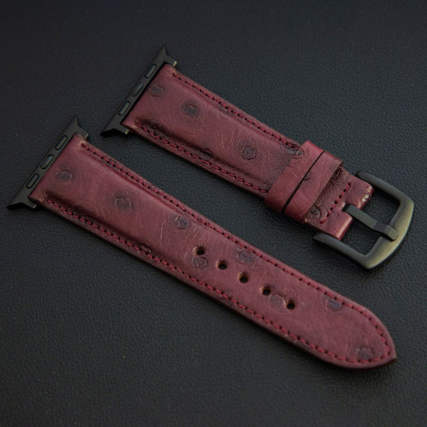 PURPLE OSTRICH LEATHER STRAP