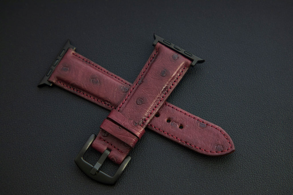 PURPLE OSTRICH LEATHER STRAP