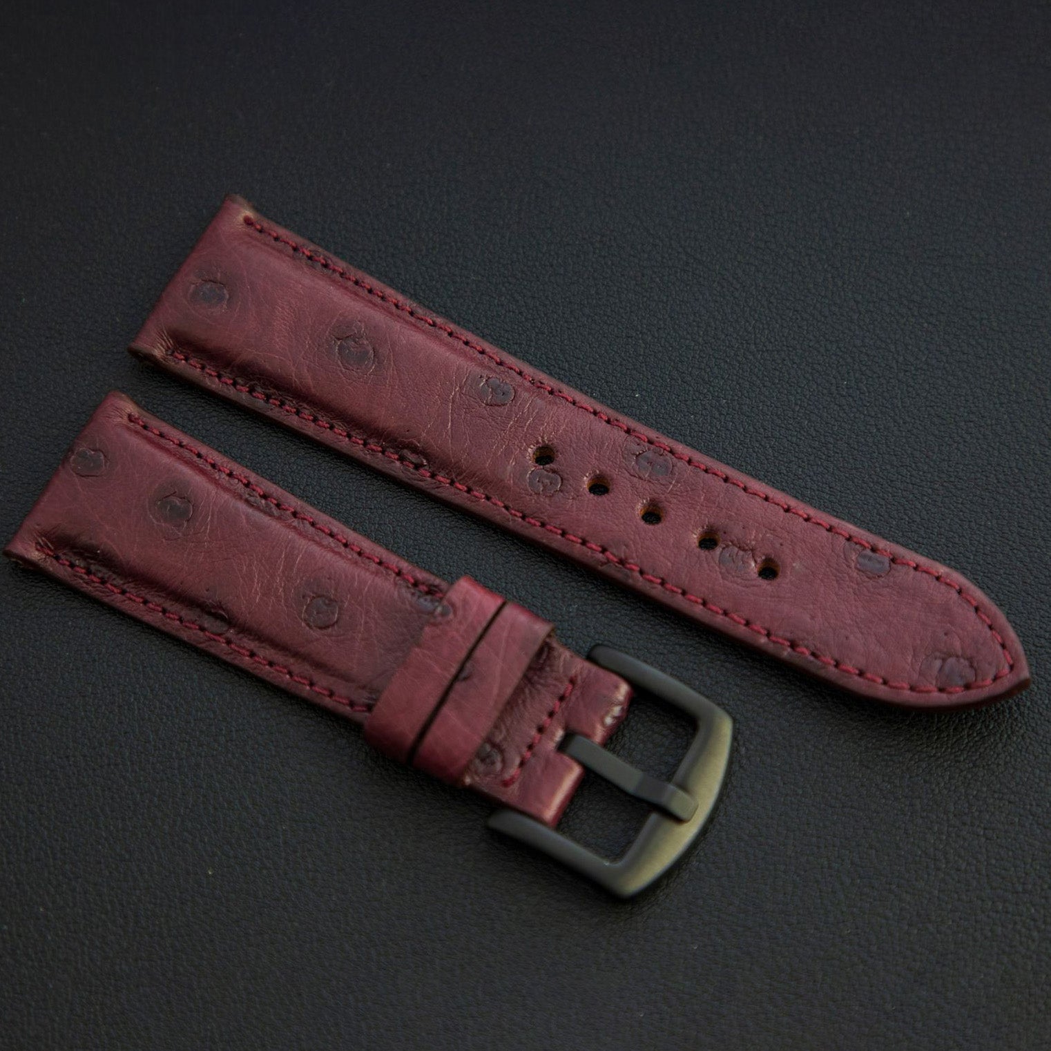 PURPLE OSTRICH LEATHER STRAP