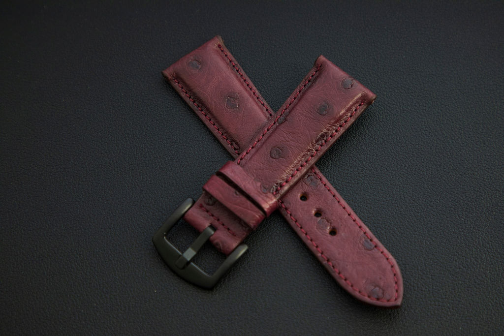 PURPLE OSTRICH LEATHER STRAP
