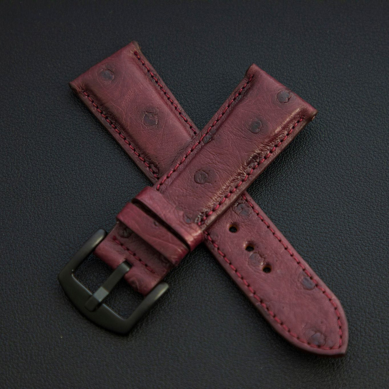 PURPLE OSTRICH LEATHER STRAP