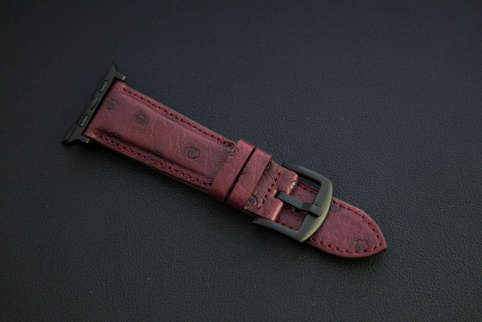 PURPLE OSTRICH LEATHER STRAP