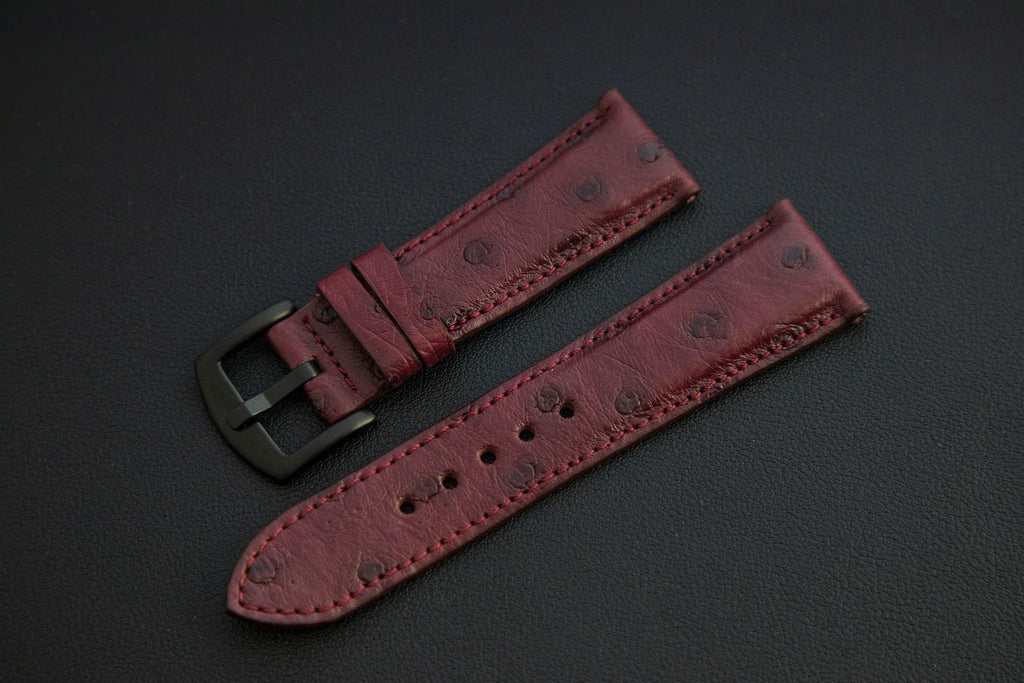 PURPLE OSTRICH LEATHER STRAP