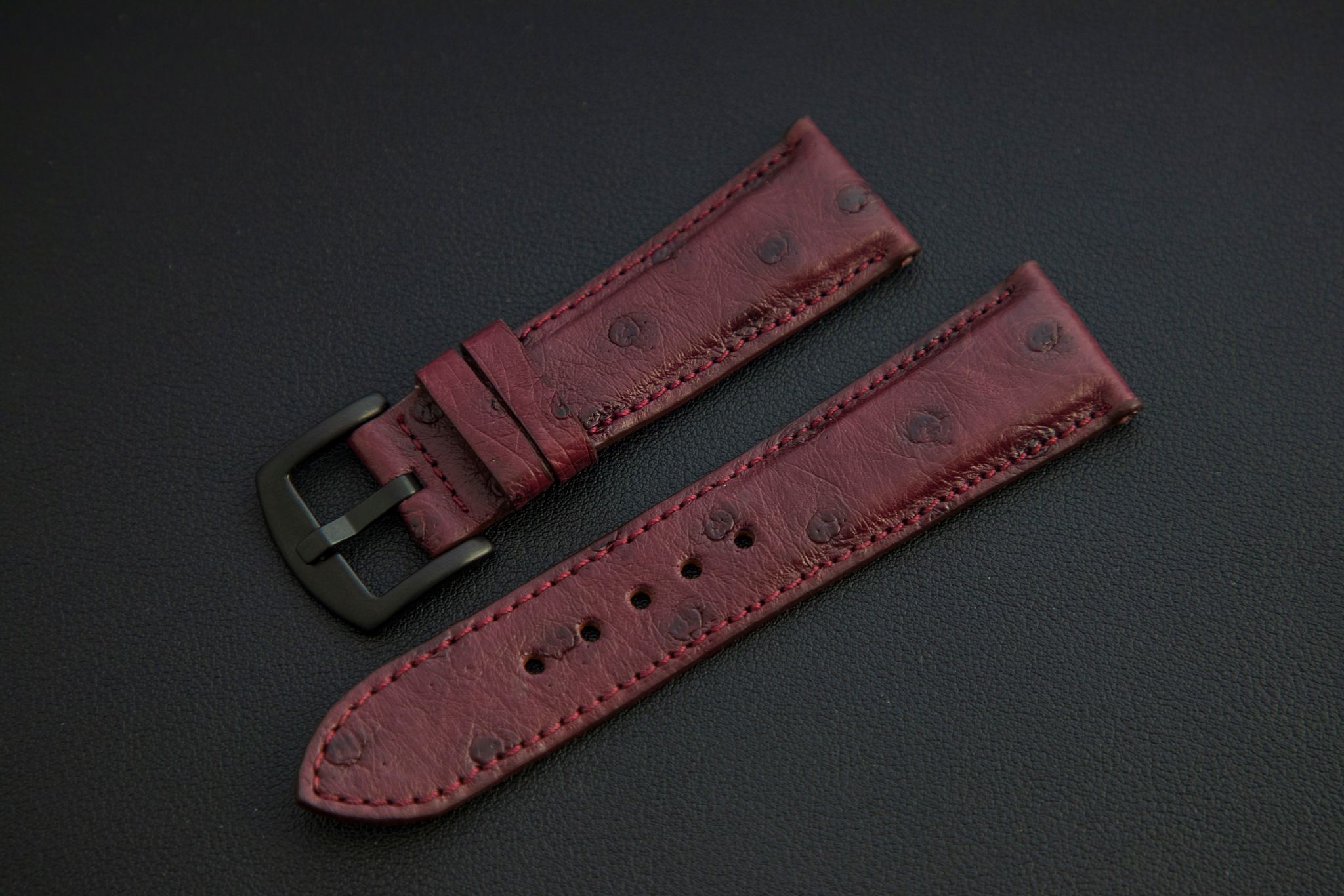 PURPLE OSTRICH LEATHER STRAP