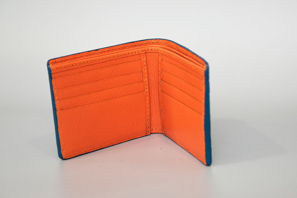 Blue Crocodile leather wallet