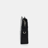 BLACK HANDMADE GENUINE CROCODILE CLUTCH