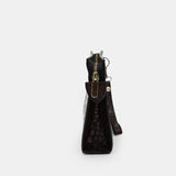 BROWN HANDMADE GENUINE CROCODILE CLUTCH