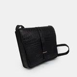 BLACK HANDMADE GENUINE CROCODILE BAG