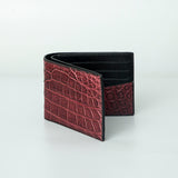 Red Crocodile leather wallet