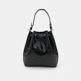 BLACK HANDMADE GENUINE CROCODILE BAG