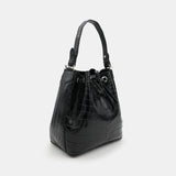 BLACK HANDMADE GENUINE CROCODILE BAG