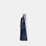 BLUE HANDMADE GENUINE CROCODILE CLUTCH