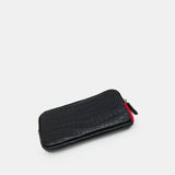 Black Crocodile leather long wallet