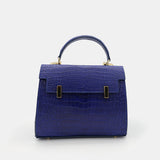 BLUE HANDMADE GENUINE CROCODILE BAG