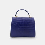 BLUE HANDMADE GENUINE CROCODILE BAG