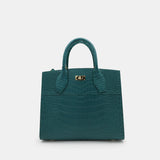 GREEN HANDMADE GENUINE CROCODILE BAG