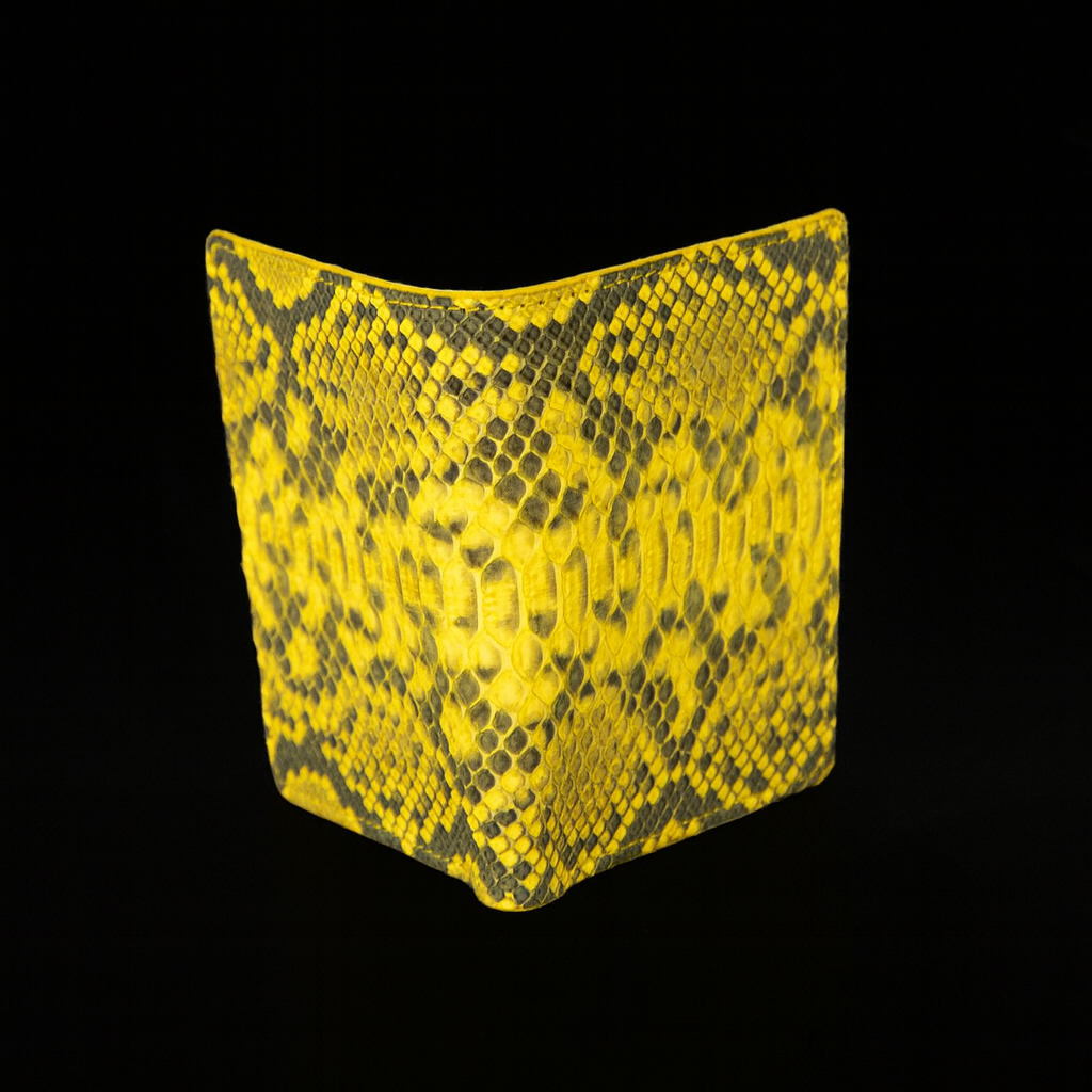 YELLOW PYTHON LEATHER WALLET