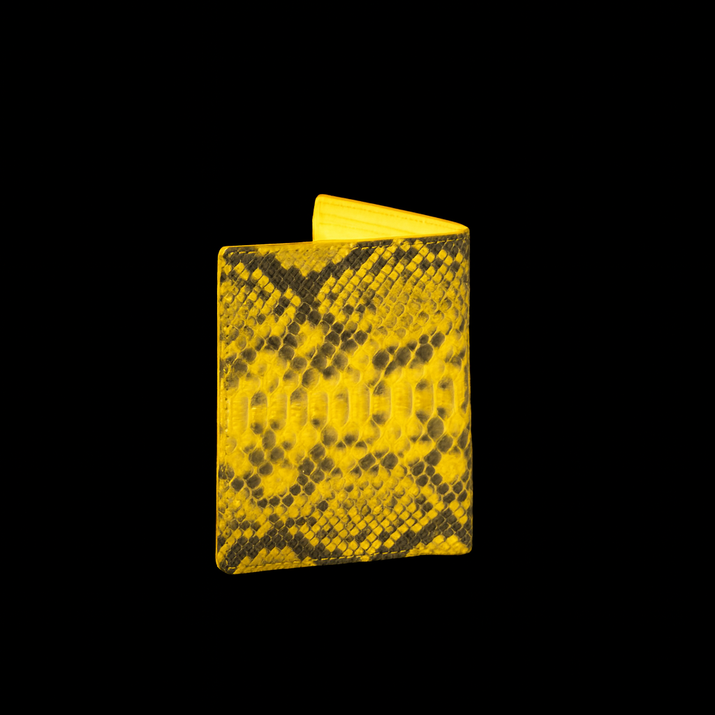 YELLOW PYTHON LEATHER WALLET