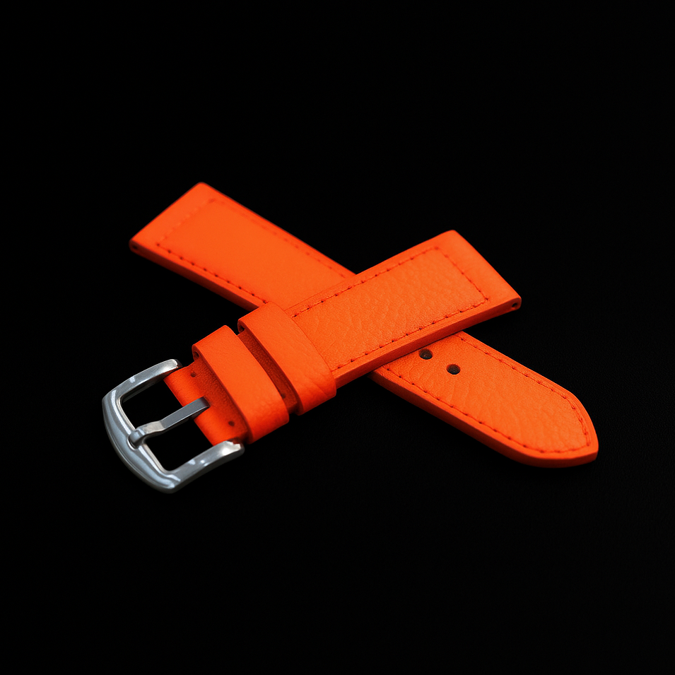 ORANGE CALF LEATHER STRAP