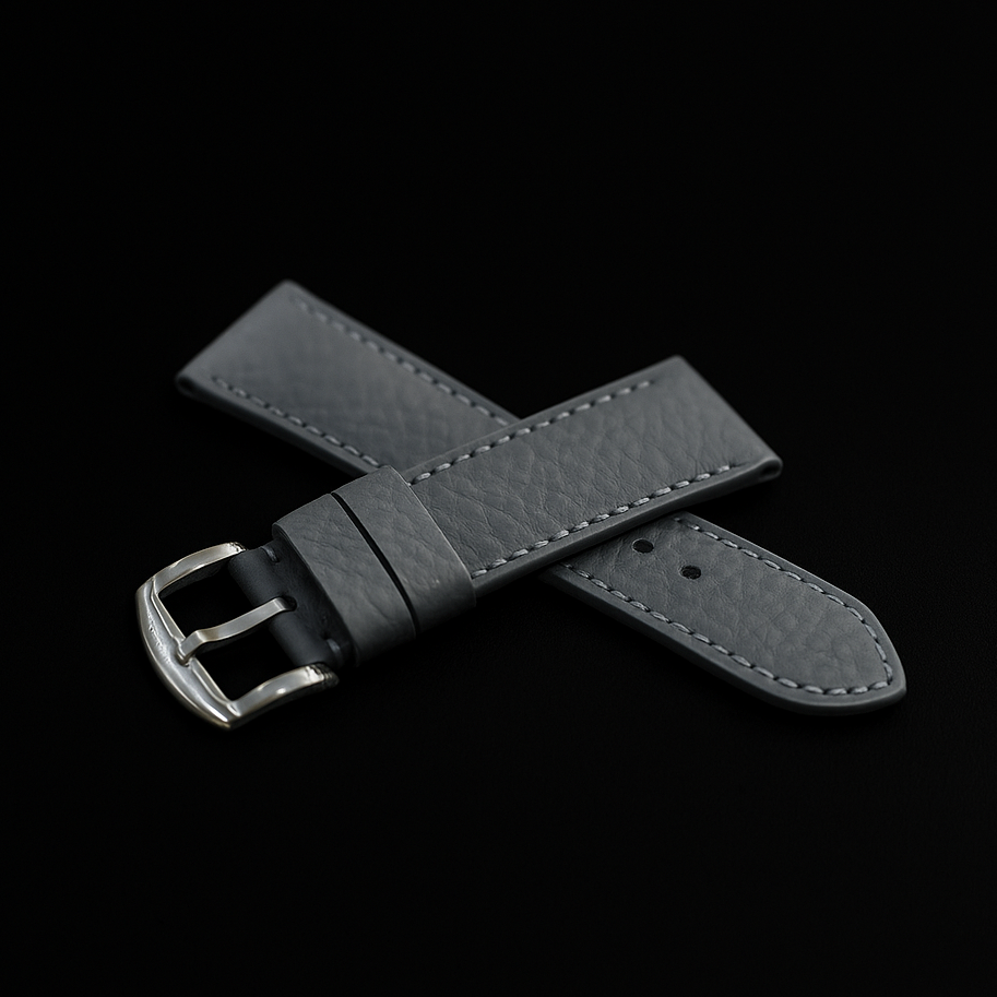 GREY CALF LEATHER STRAP