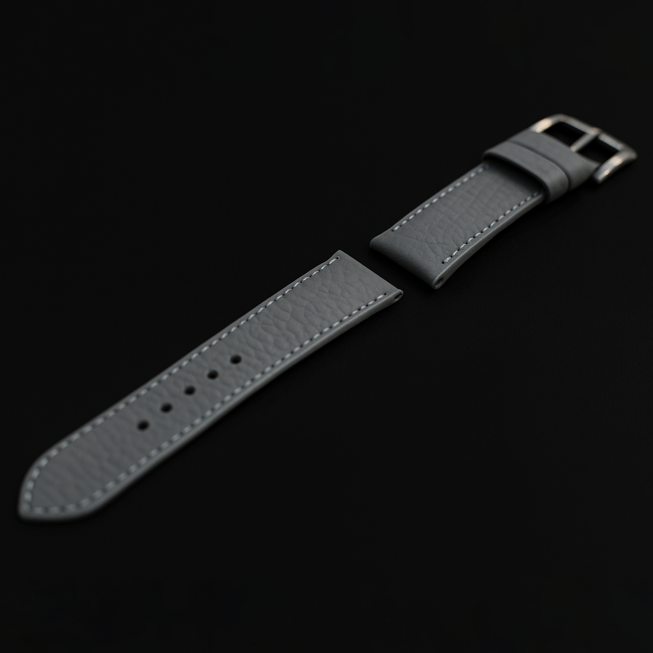 GREY CALF LEATHER STRAP