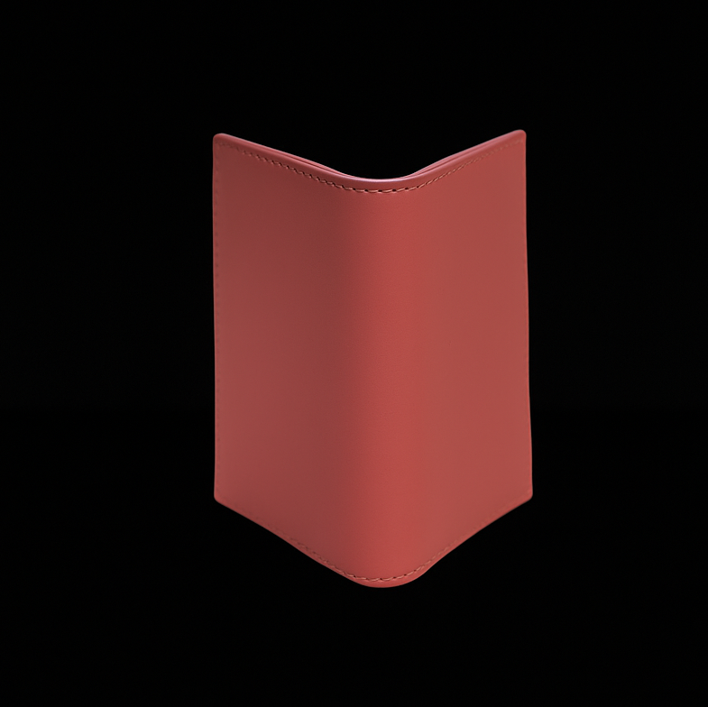 PINK CALF LEATHER CARD HOLDER