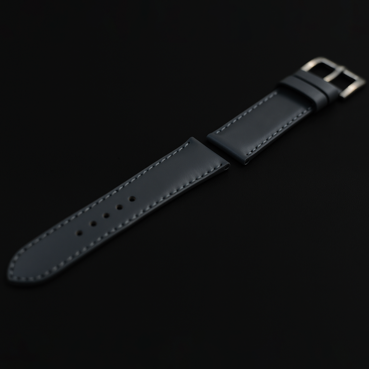 GREY CALF LEATHER STRAP