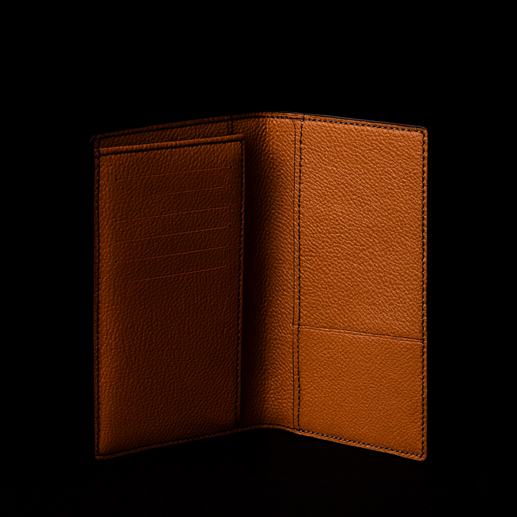 Black Crocodile leather long wallet