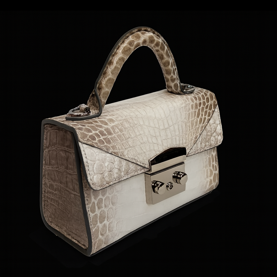 HIMALAYA HANDMADE GENUINE CROCODILE BAG
