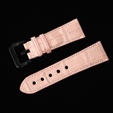 PINK CROCODILE BELLY LEATHER STRAP