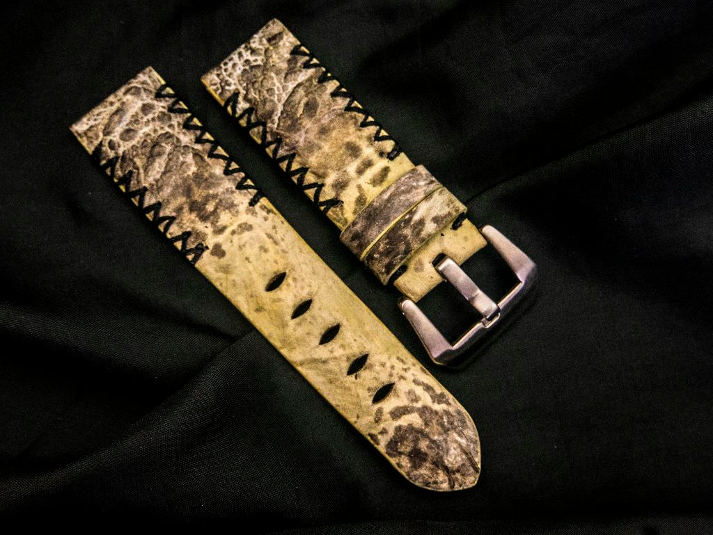 YELLOW TOAD LEATHER STRAP
