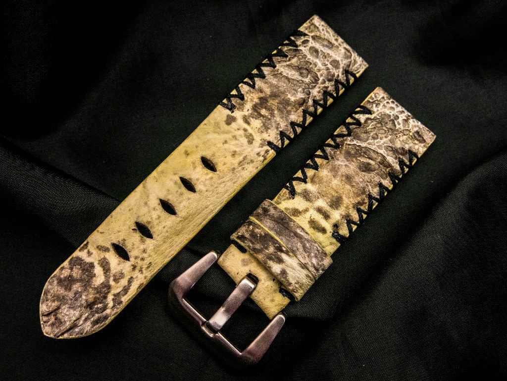 YELLOW TOAD LEATHER STRAP