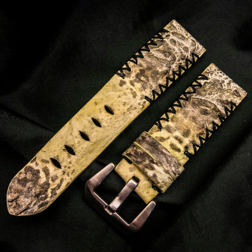 YELLOW TOAD LEATHER STRAP
