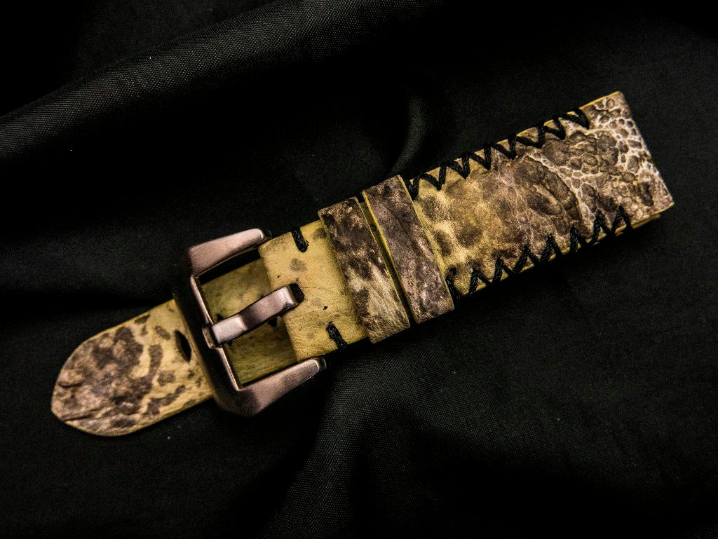 YELLOW TOAD LEATHER STRAP