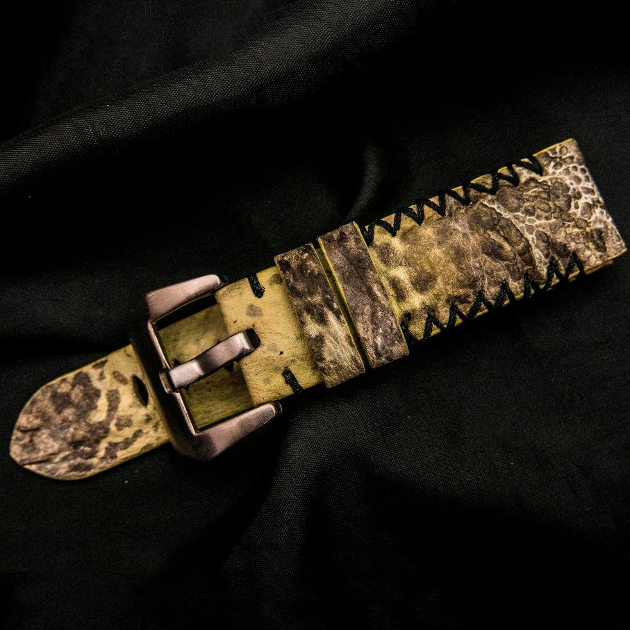 YELLOW TOAD LEATHER STRAP