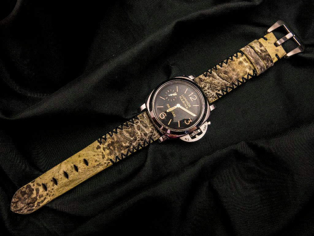 YELLOW TOAD LEATHER STRAP