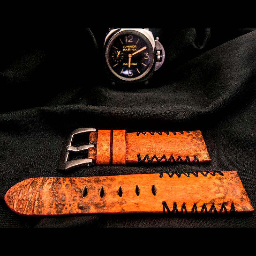 ORANGE TOAD LEATHER STRAP