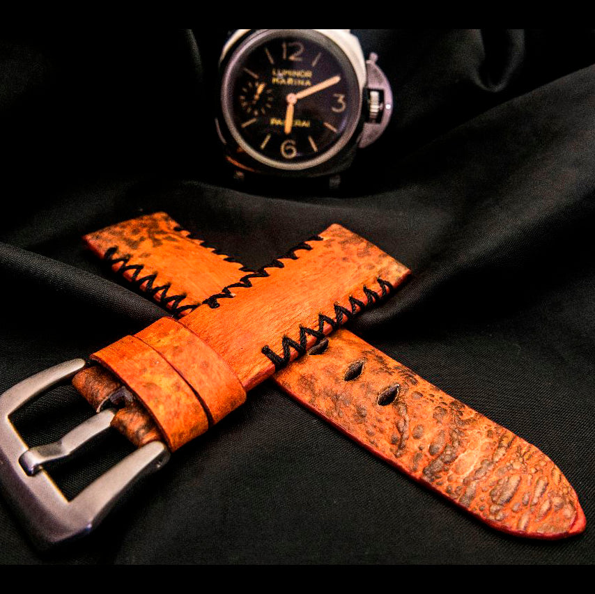 ORANGE TOAD LEATHER STRAP