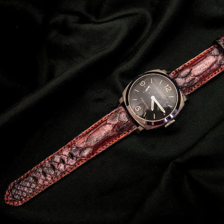 PINK PYTHON LEATHER STRAP