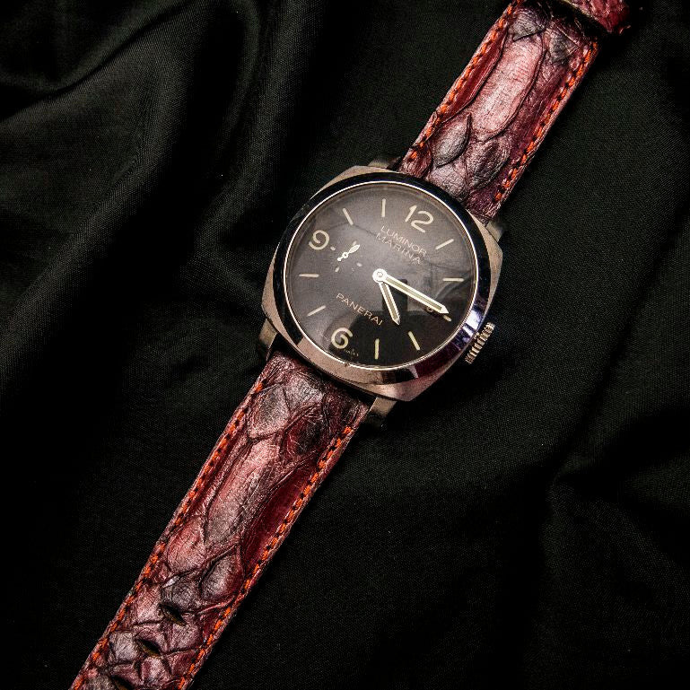 PINK PYTHON LEATHER STRAP