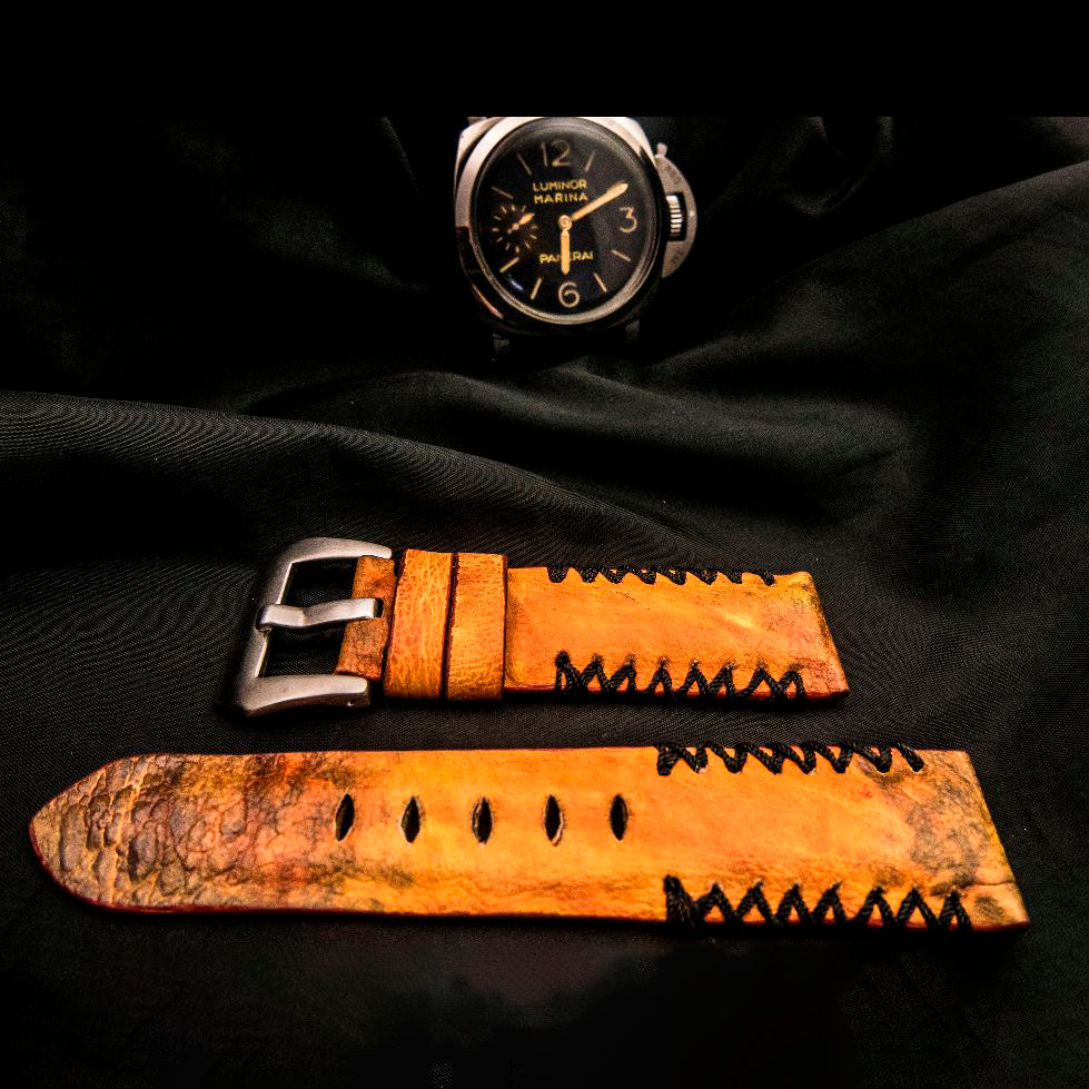 ORANGE TOAD LEATHER STRAP