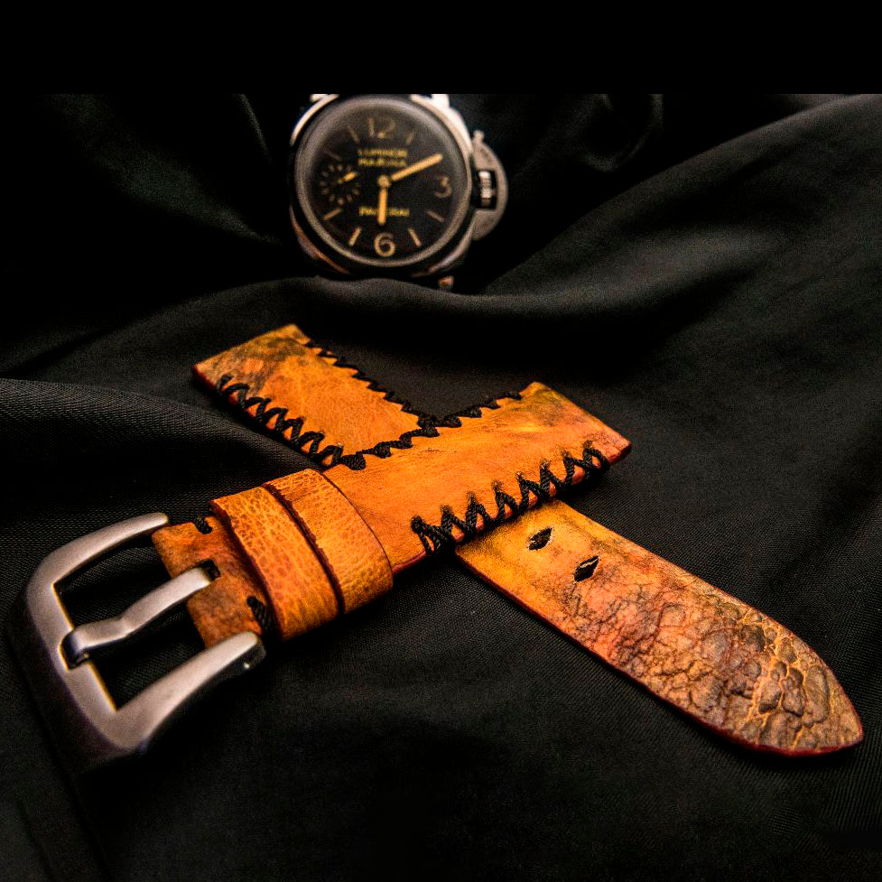 ORANGE TOAD LEATHER STRAP