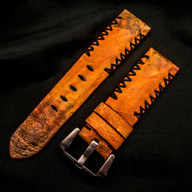 ORANGE TOAD LEATHER STRAP