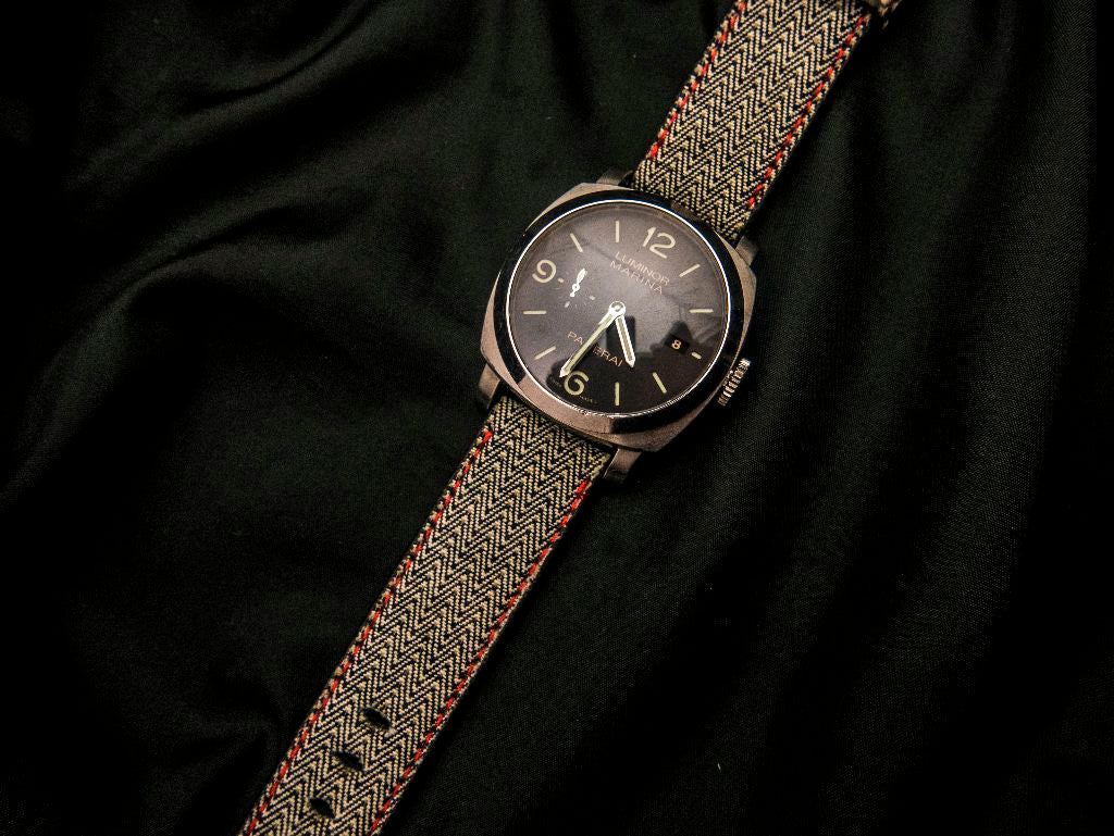 GREY DENIM LEATHER STRAP - Lac Crado 
