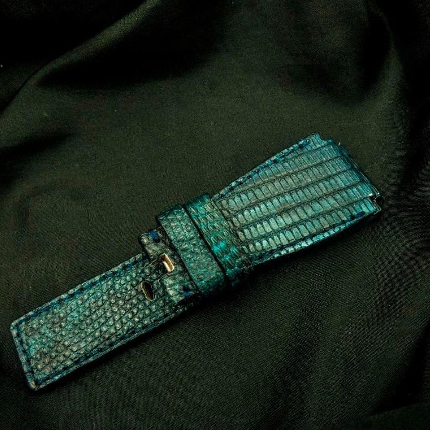 BLUE LIZARD LEATHER STRAP