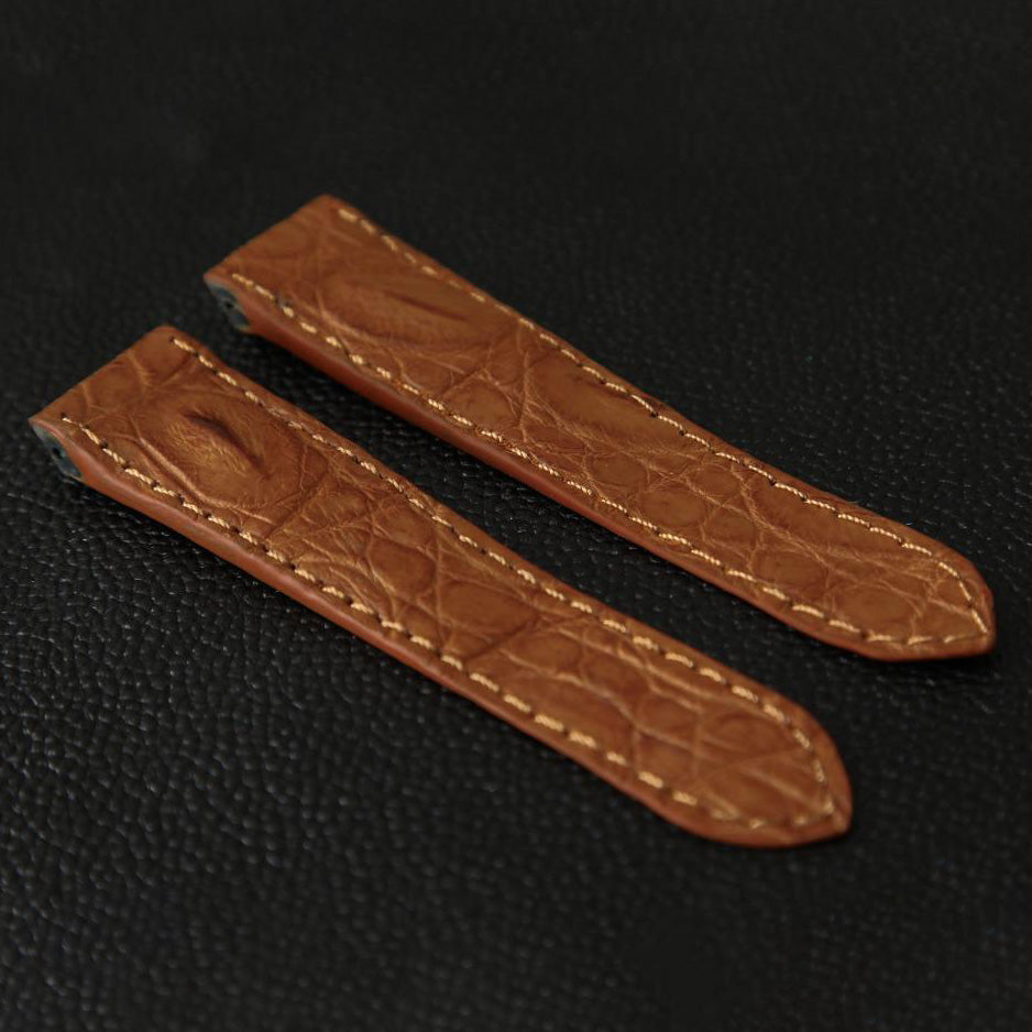 BROWN CROCODILE LEATHER STRAP