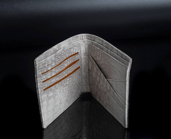 Crocodile leather wallet