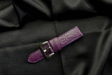 PURPLE OSTRICH LEATHER STRAP - Lac Crado 