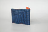 Blue Crocodile leather wallet