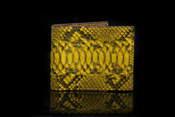 YELLOW PYTHON LEATHER WALLET